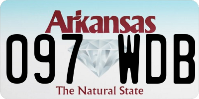 AR license plate 097WDB