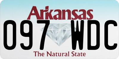 AR license plate 097WDC