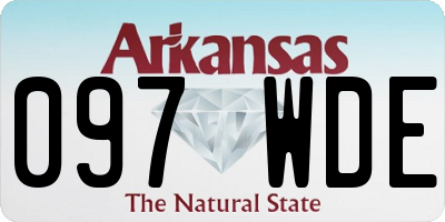 AR license plate 097WDE