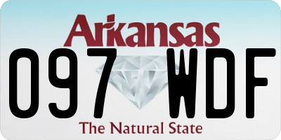 AR license plate 097WDF