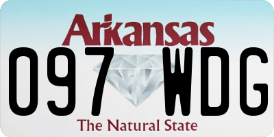 AR license plate 097WDG