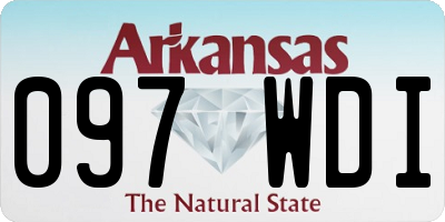 AR license plate 097WDI