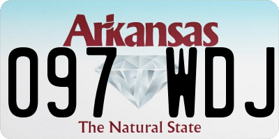 AR license plate 097WDJ