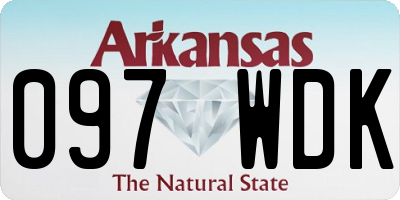 AR license plate 097WDK
