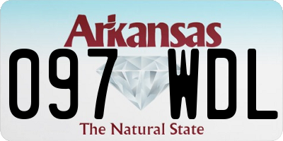 AR license plate 097WDL