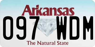 AR license plate 097WDM