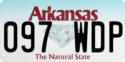 AR license plate 097WDP