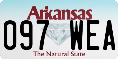 AR license plate 097WEA