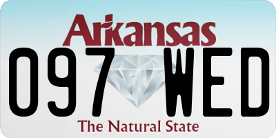 AR license plate 097WED