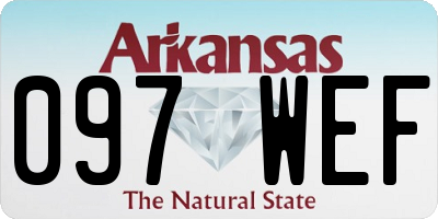 AR license plate 097WEF