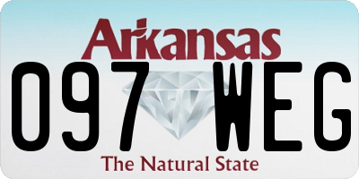 AR license plate 097WEG