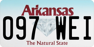 AR license plate 097WEI