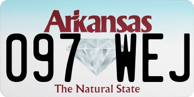 AR license plate 097WEJ