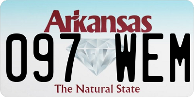 AR license plate 097WEM