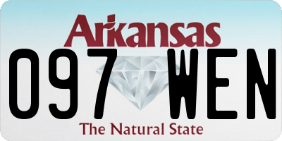 AR license plate 097WEN
