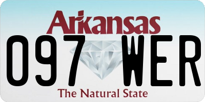 AR license plate 097WER