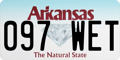 AR license plate 097WET