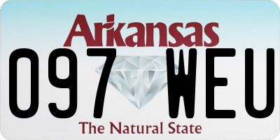 AR license plate 097WEU