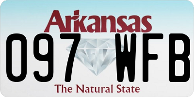 AR license plate 097WFB