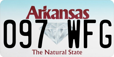 AR license plate 097WFG