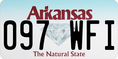 AR license plate 097WFI