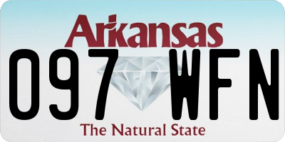 AR license plate 097WFN