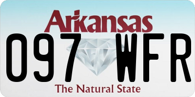 AR license plate 097WFR