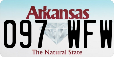 AR license plate 097WFW