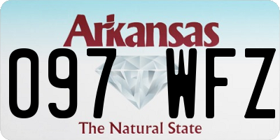 AR license plate 097WFZ