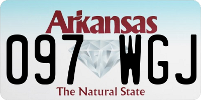 AR license plate 097WGJ