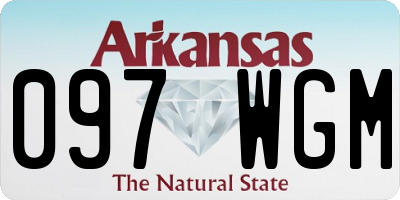 AR license plate 097WGM