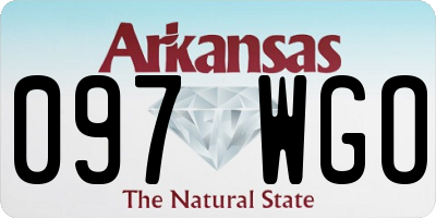 AR license plate 097WGO