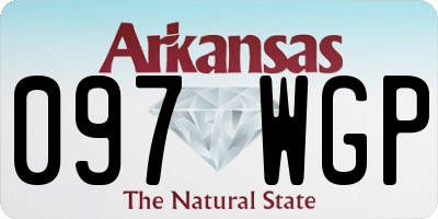 AR license plate 097WGP