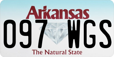 AR license plate 097WGS