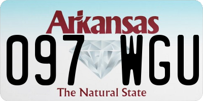 AR license plate 097WGU