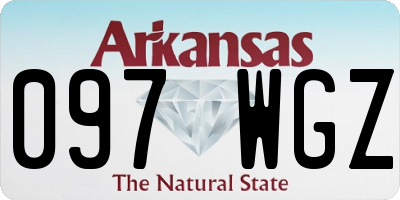 AR license plate 097WGZ