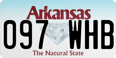 AR license plate 097WHB