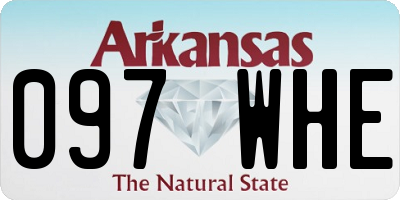 AR license plate 097WHE