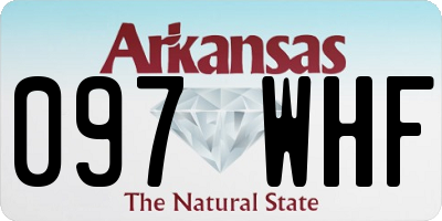 AR license plate 097WHF