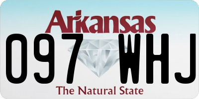 AR license plate 097WHJ