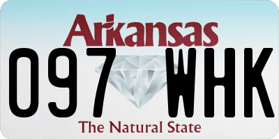 AR license plate 097WHK