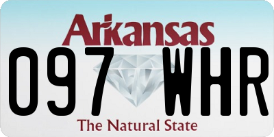 AR license plate 097WHR