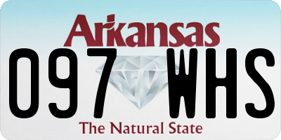 AR license plate 097WHS