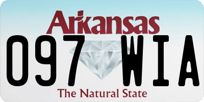 AR license plate 097WIA