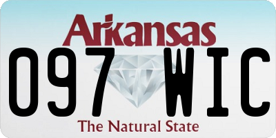 AR license plate 097WIC