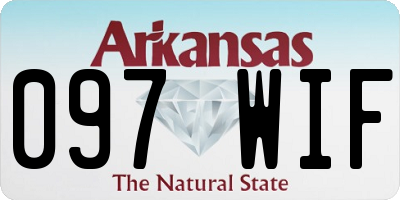 AR license plate 097WIF