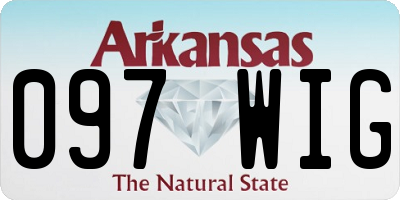 AR license plate 097WIG