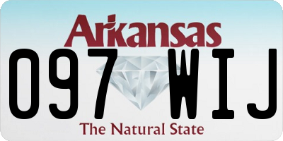 AR license plate 097WIJ