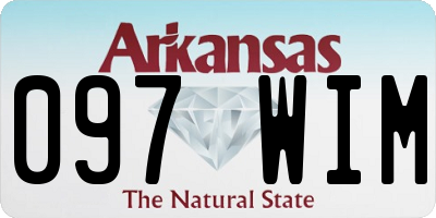 AR license plate 097WIM