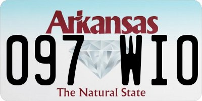 AR license plate 097WIO